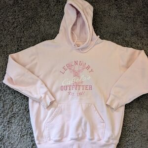 Cabela's Pink Hoodie Sweatshirt